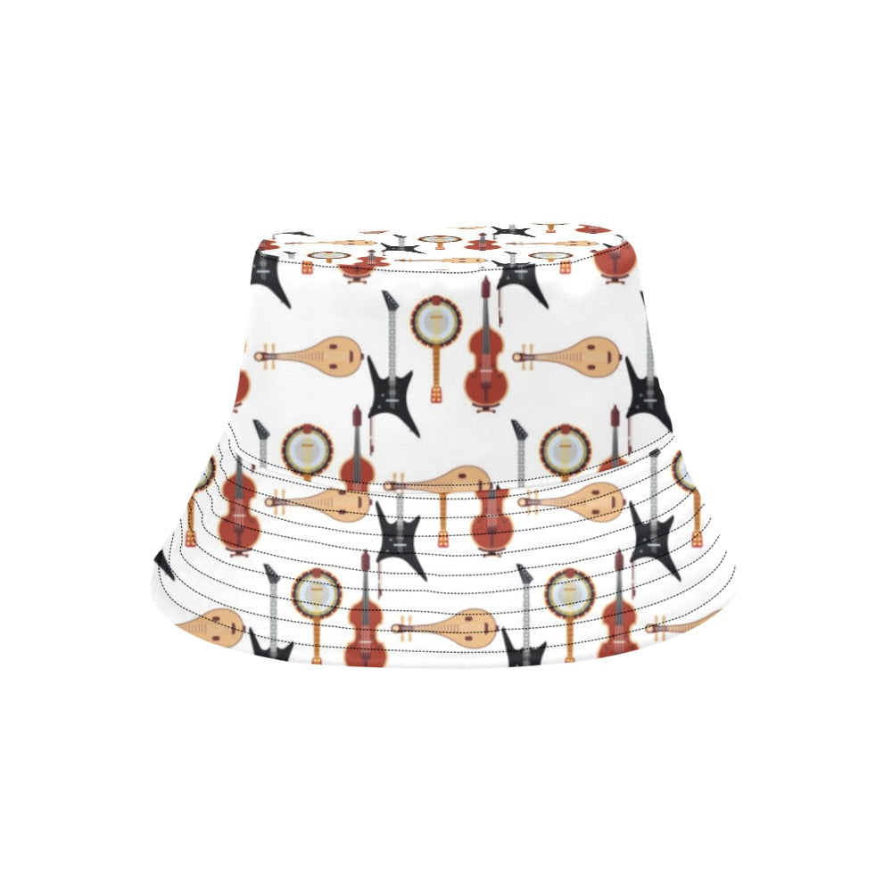 Banjo Print Design LKS403 Unisex Bucket Hat