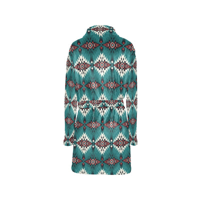 Southwest Pattern Print Design LKS308 Women's Fleece Robe