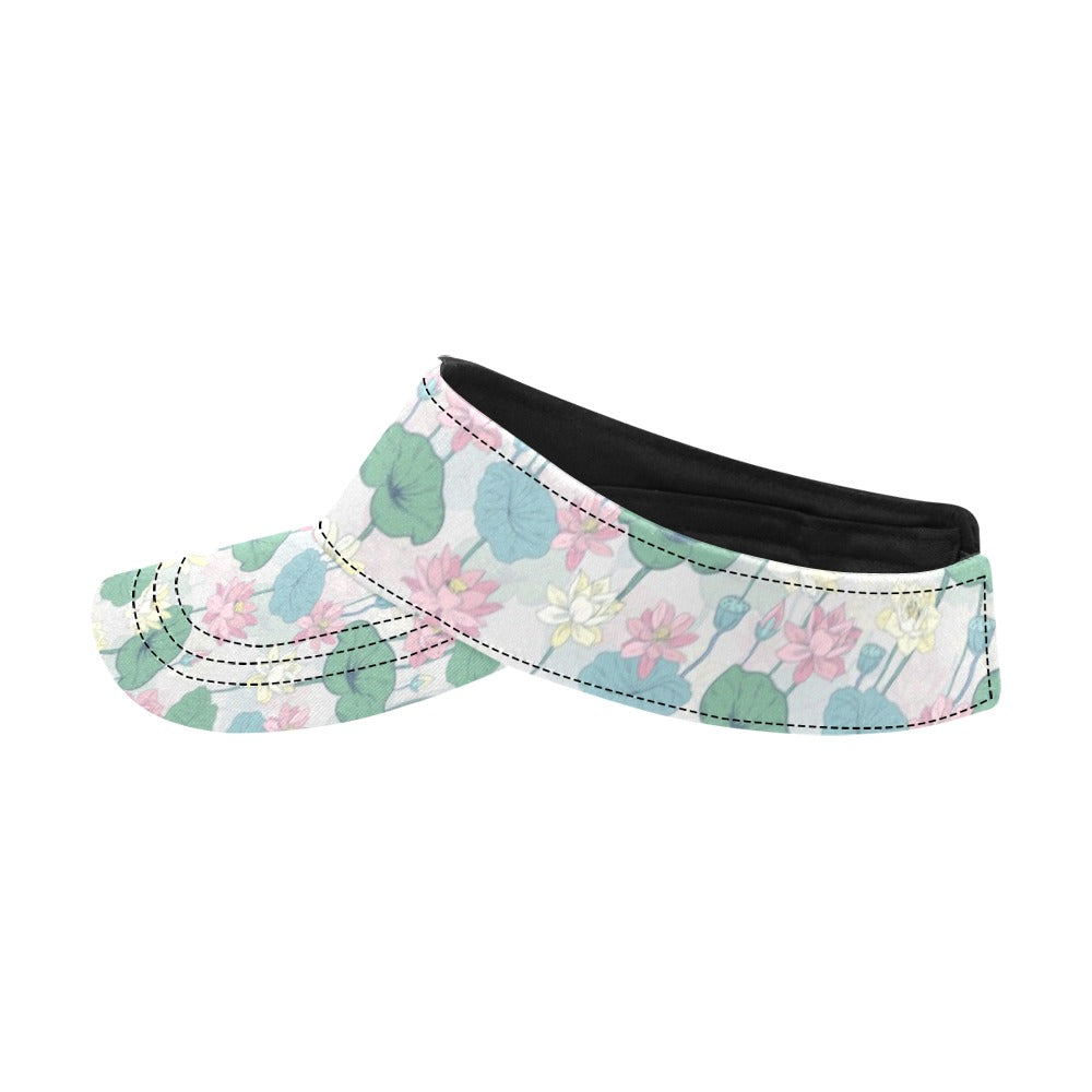 Water Lily Print Design LKS305 Unisex Sun Visor
