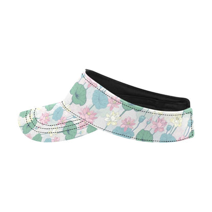Water Lily Print Design LKS305 Unisex Sun Visor