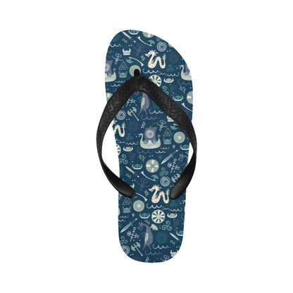 Vikings Print Design LKS305 Flip Flops