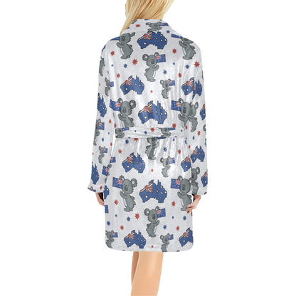 Koala Australia Day Themed Design Women's Fleece Robe