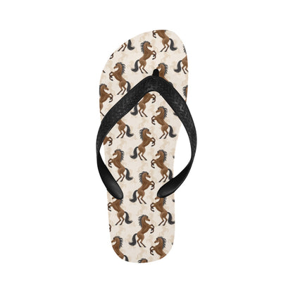 Horse Print Design LKS308 Flip Flops