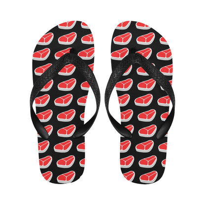 Steak Print Design LKS303 Flip Flops