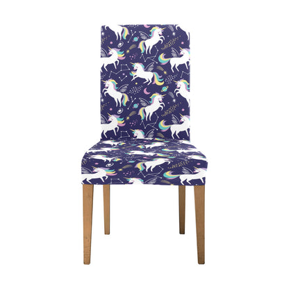 Unicorn Print Design LKS305 Dining Chair Slipcover