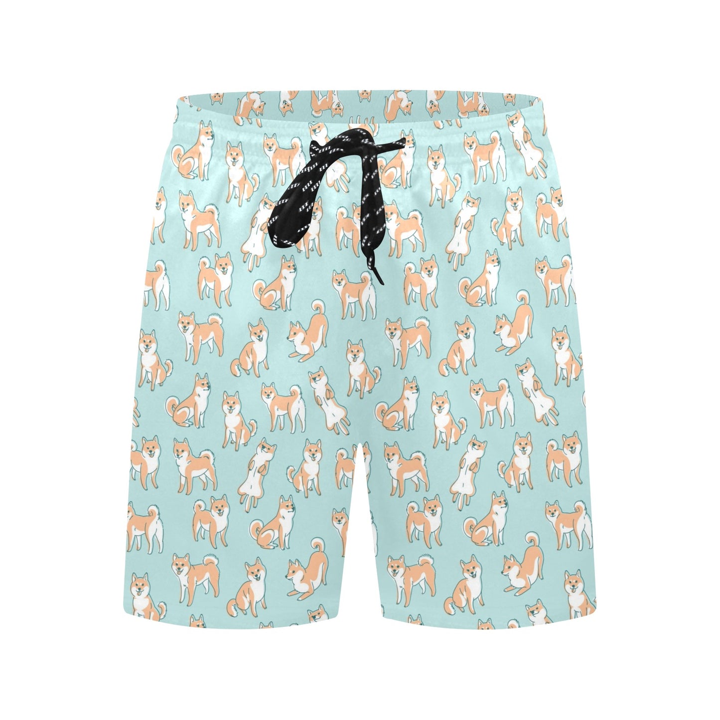 Shiba Inu Print Design LKS304 Men's Swim Trunks Beach Shorts