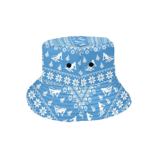 Ski Knit Pattern Print Design LKS302 Unisex Bucket Hat