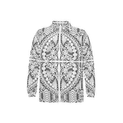 Samoan Style Print Design LKS301 Long Sleeve Polo Shirt For Men's