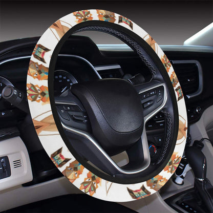 Totem Native Print Design LKS303 Steering Wheel Cover with Elastic Edge