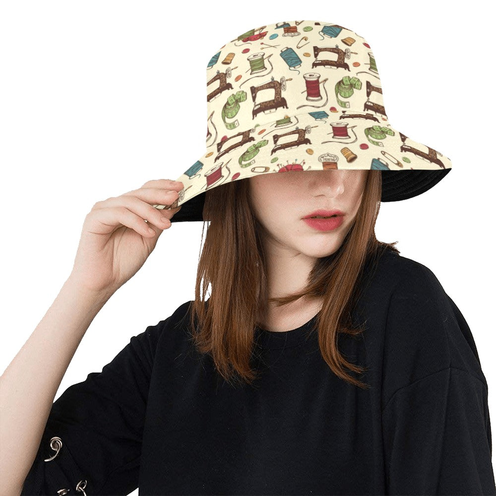 Sewing Equipment Print Design LKS303 Unisex Bucket Hat