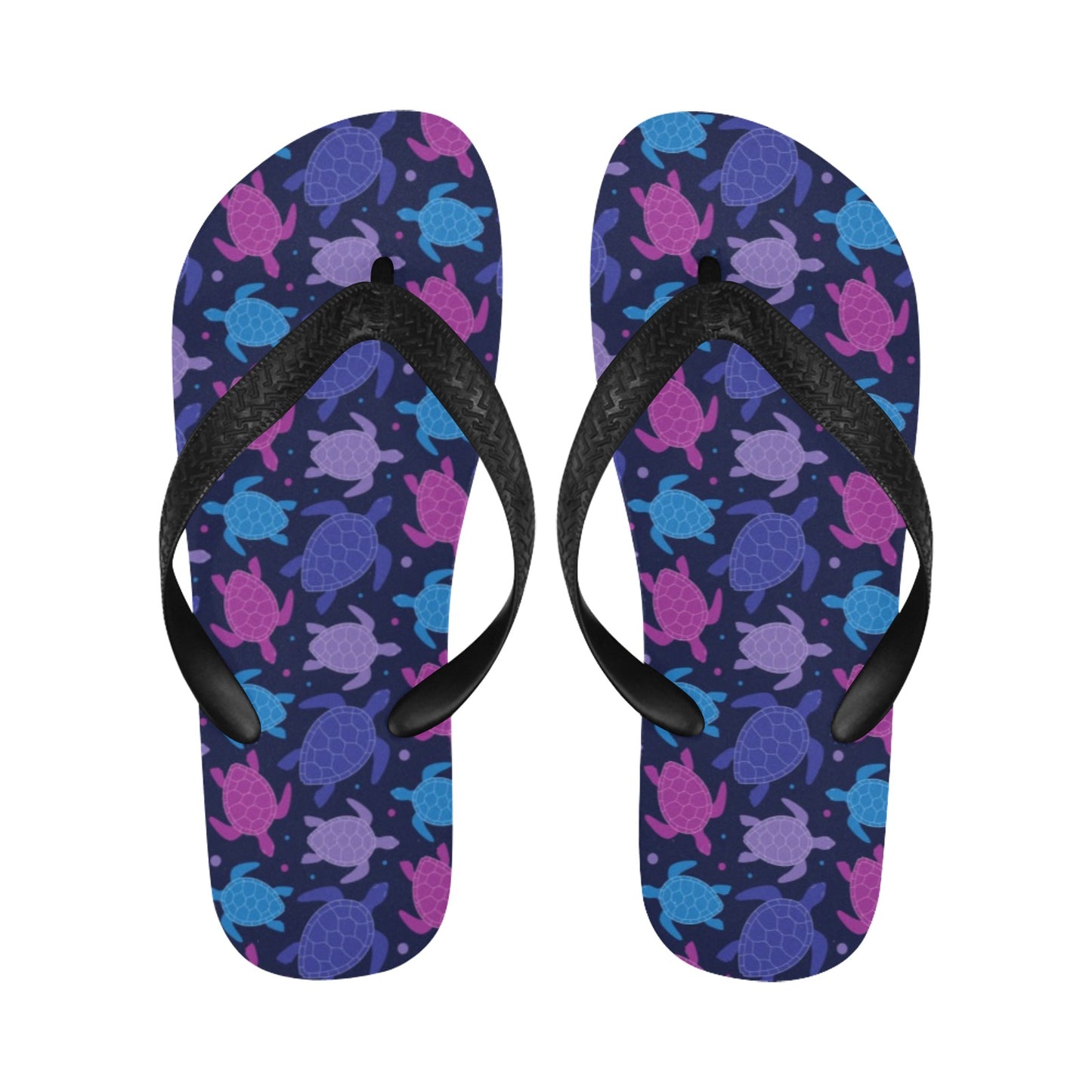 Sea Turtle Print Design LKS309 Flip Flops