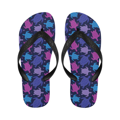 Sea Turtle Print Design LKS309 Flip Flops