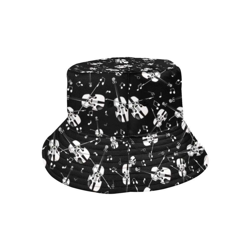 Violin Print Design LKS404 Unisex Bucket Hat