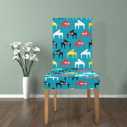 Piano Print Design LKS403 Dining Chair Slipcover