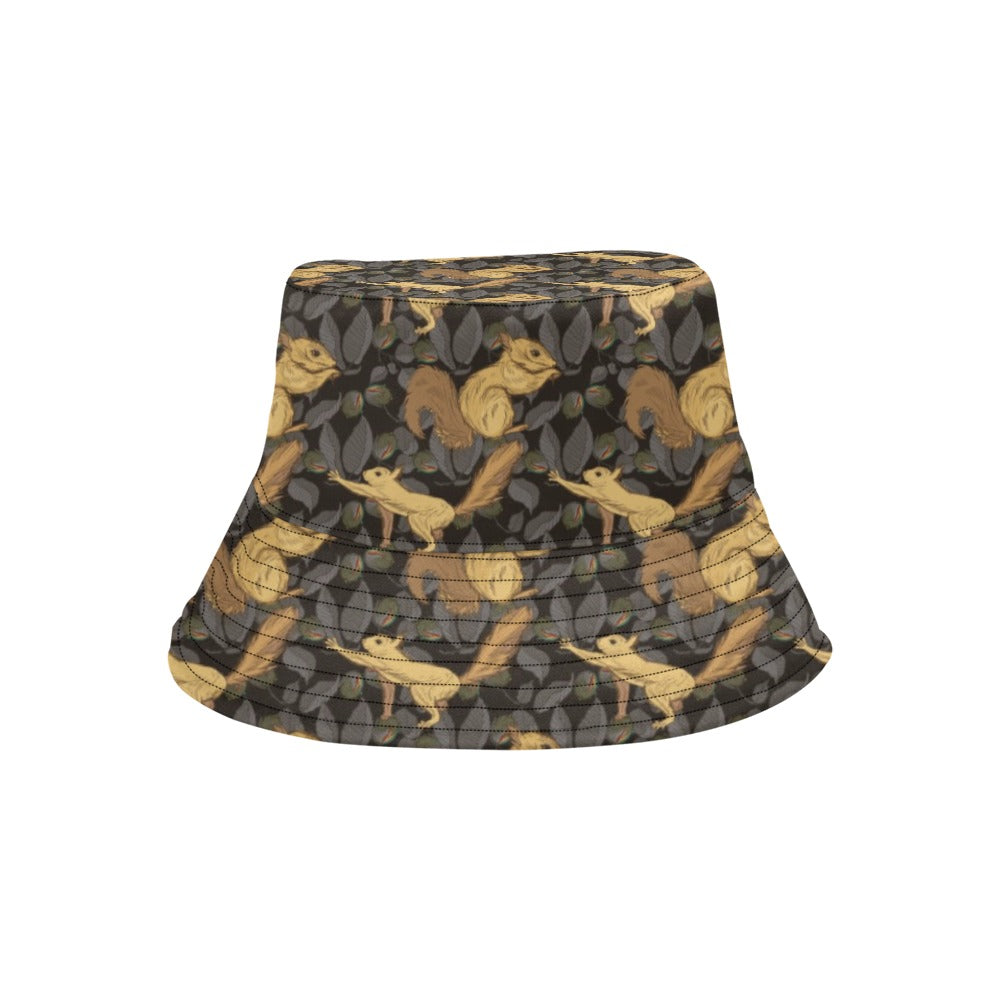 Squirrel Print Design LKS309 Unisex Bucket Hat