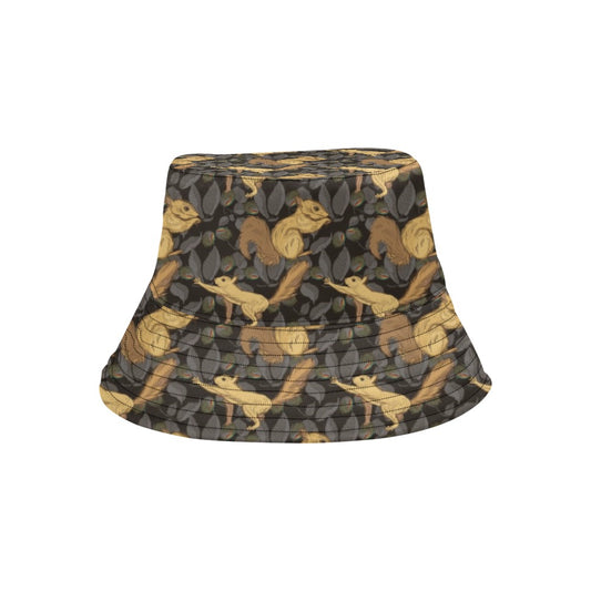 Squirrel Print Design LKS309 Unisex Bucket Hat