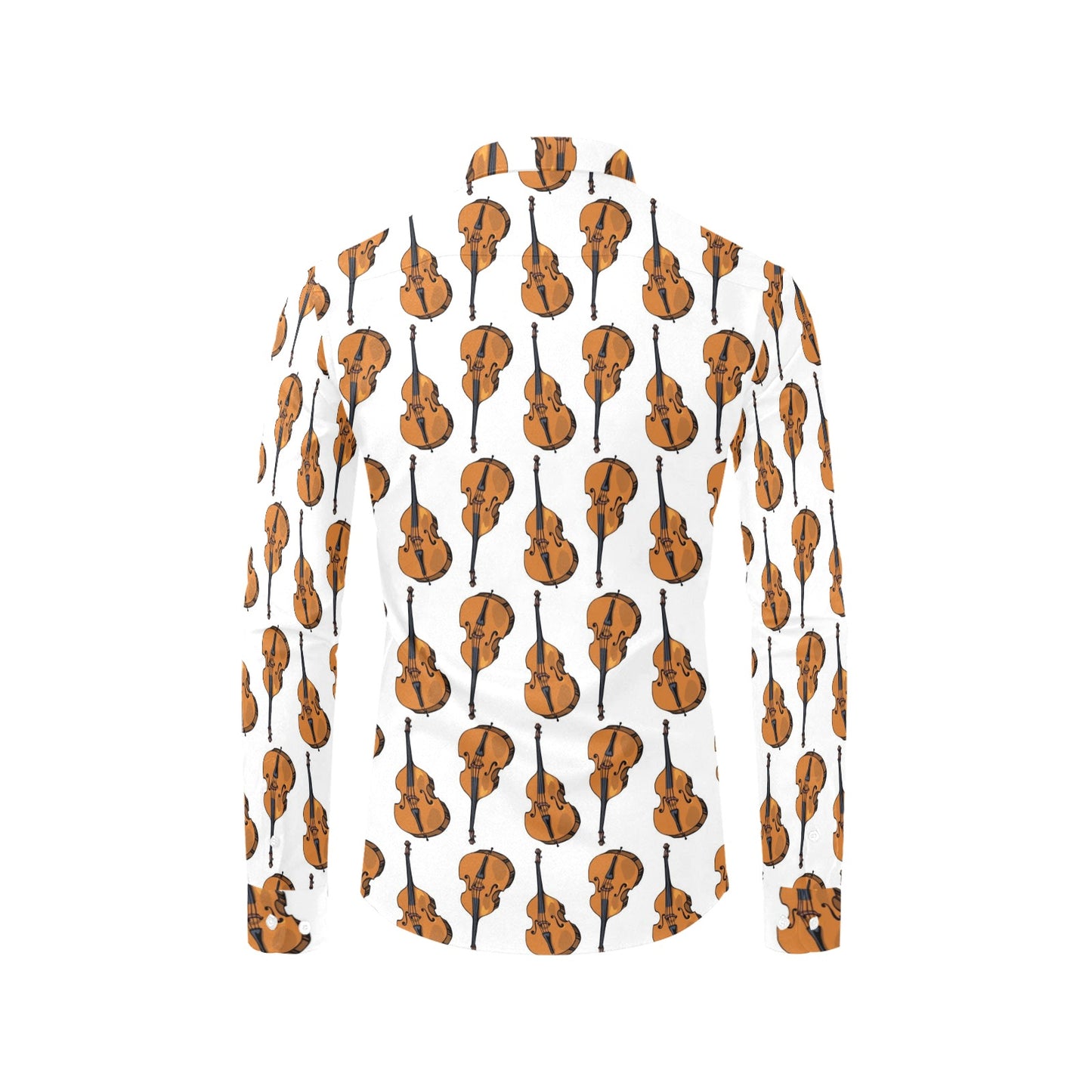 Cello Print Design LKS403 Men's Long Sleeve Dress Shirt