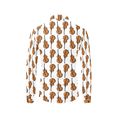 Cello Print Design LKS403 Men's Long Sleeve Dress Shirt