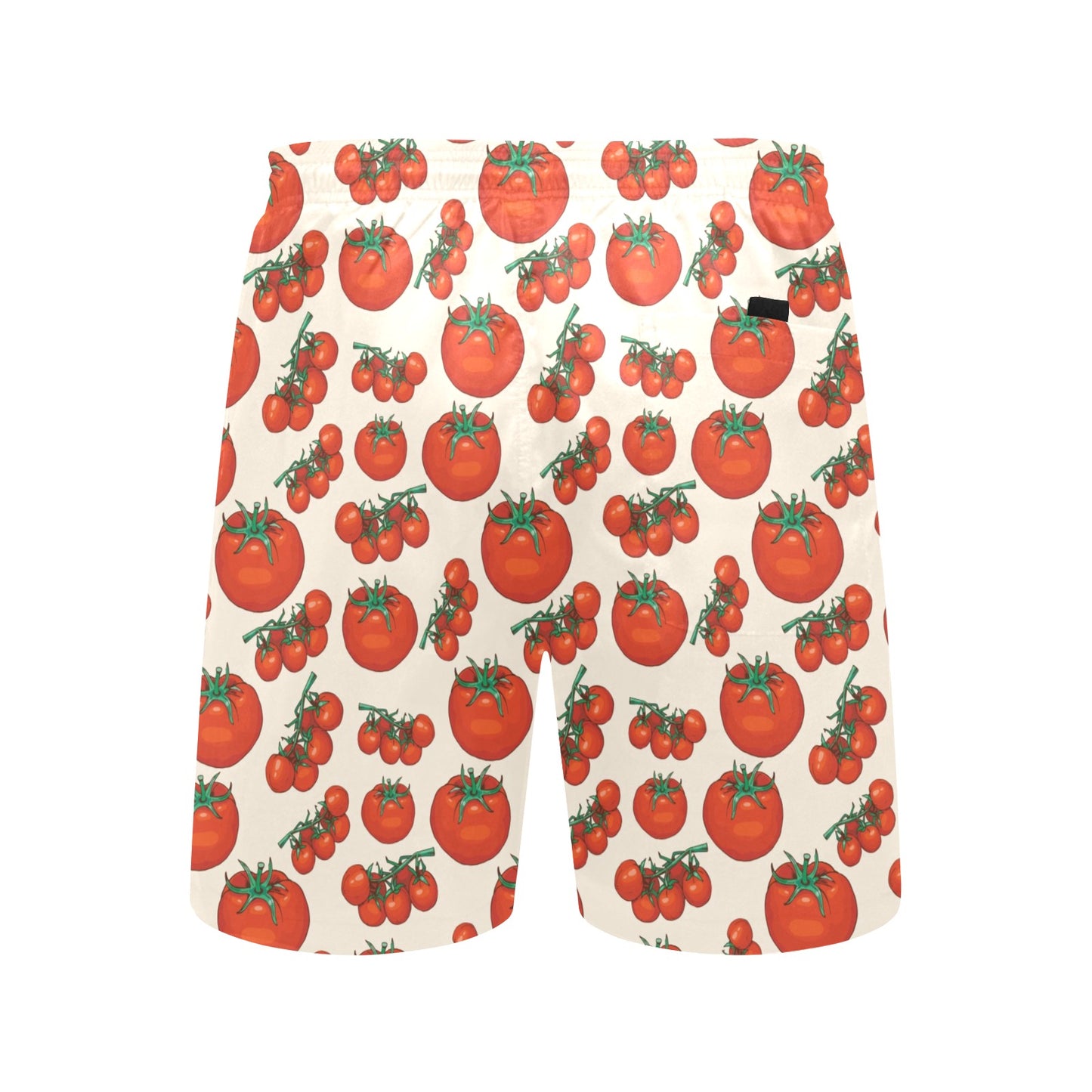 Tomato Print Design LKS302 Men's Swim Trunks Beach Shorts