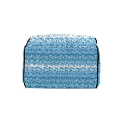 Wave Print Design LKS301 Diaper Bag Backpack