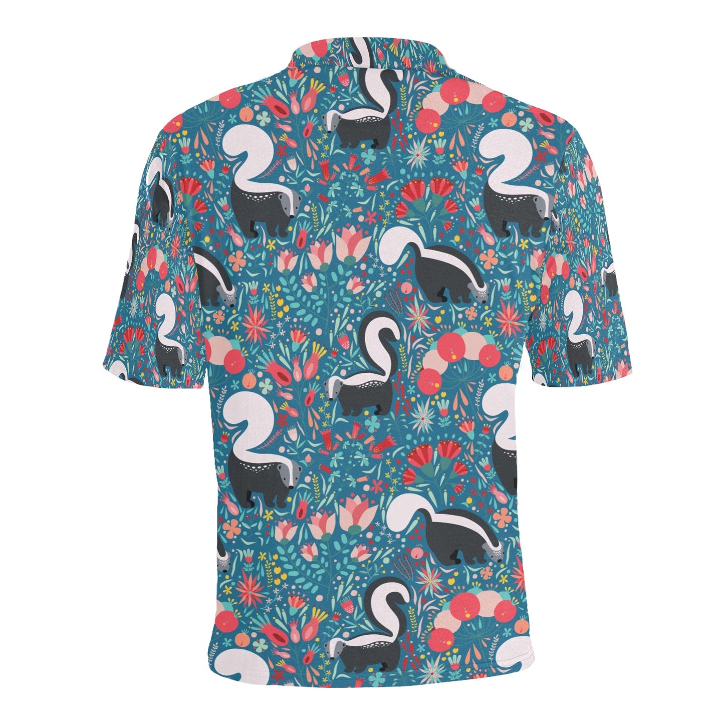 Skunk Print Design LKS302 Men Polo Shirt