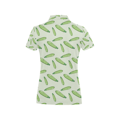 Zucchini Print Design LKS302 Women's Polo Shirt