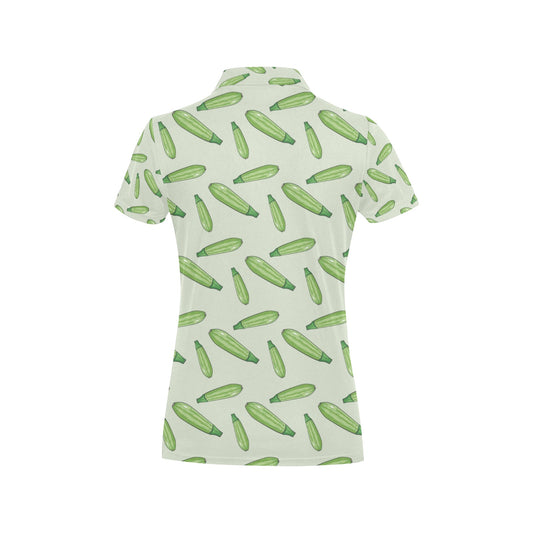 Zucchini Print Design LKS302 Women's Polo Shirt