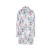 Snowman Print Design LKS302 Women's Fleece Robe