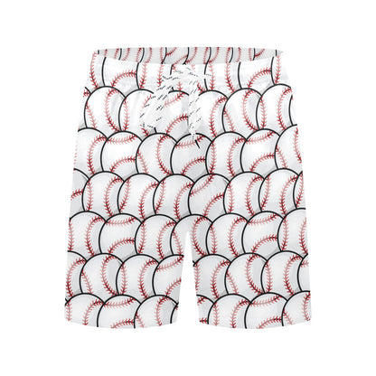 Baseball Pattern Men's Swim Trunks Beach Shorts