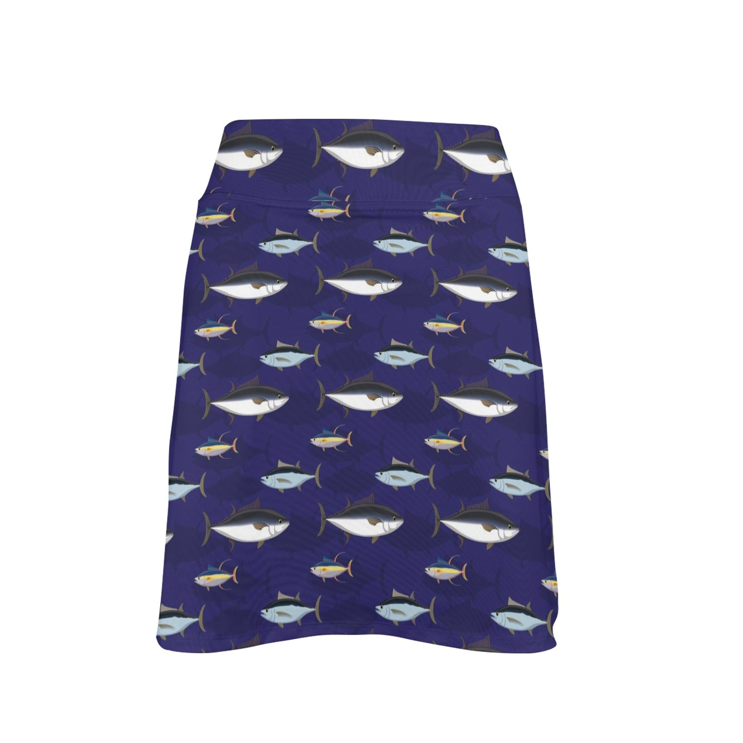 Tuna Fish Print Design LKS304 17" Golf & Pickleball Skort with Pockets