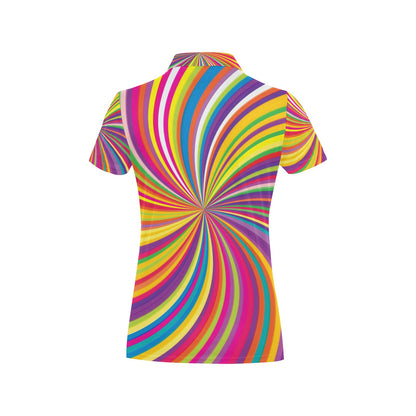 Vortex Print Design LKS301 Women's Polo Shirt