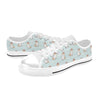 Shiba Inu Print Design LKS3011 Women's White Low Top Shoes