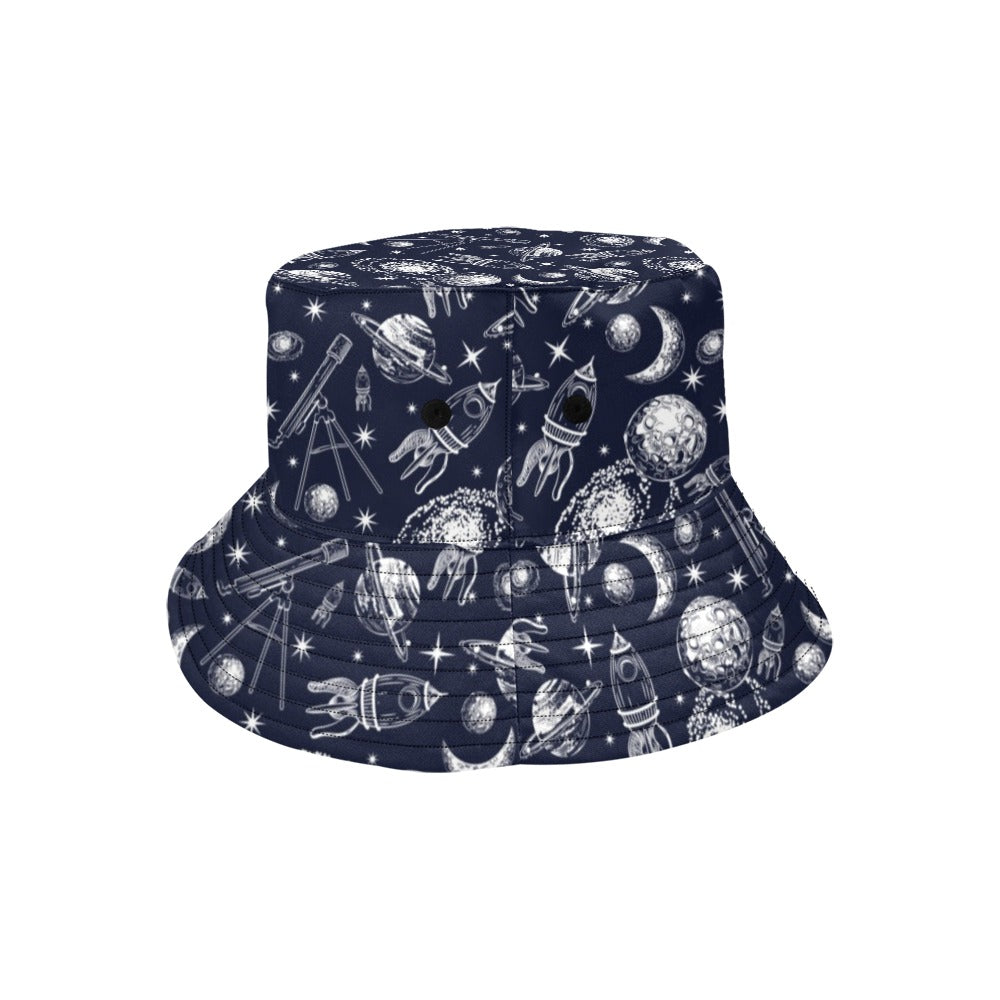 Space Rocket Print Design LKS301 Unisex Bucket Hat