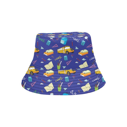 School Bus Print Design LKS307 Unisex Bucket Hat