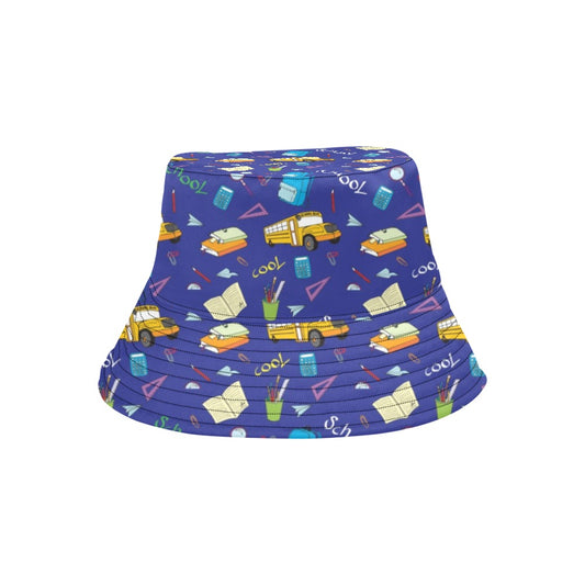 School Bus Print Design LKS307 Unisex Bucket Hat