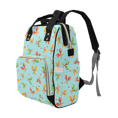 Maracas Print Design LKS402 Diaper Bag Backpack