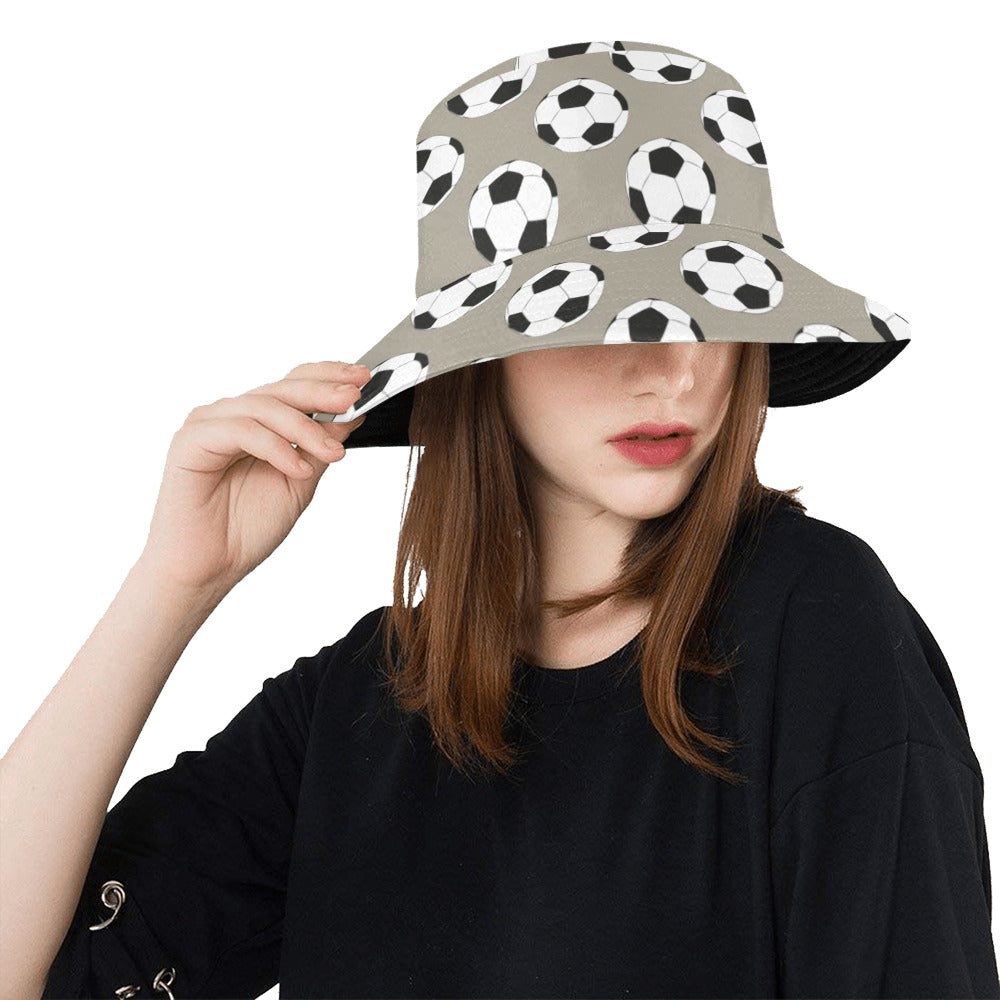 Soccer Ball Print Design LKS302 Unisex Bucket Hat