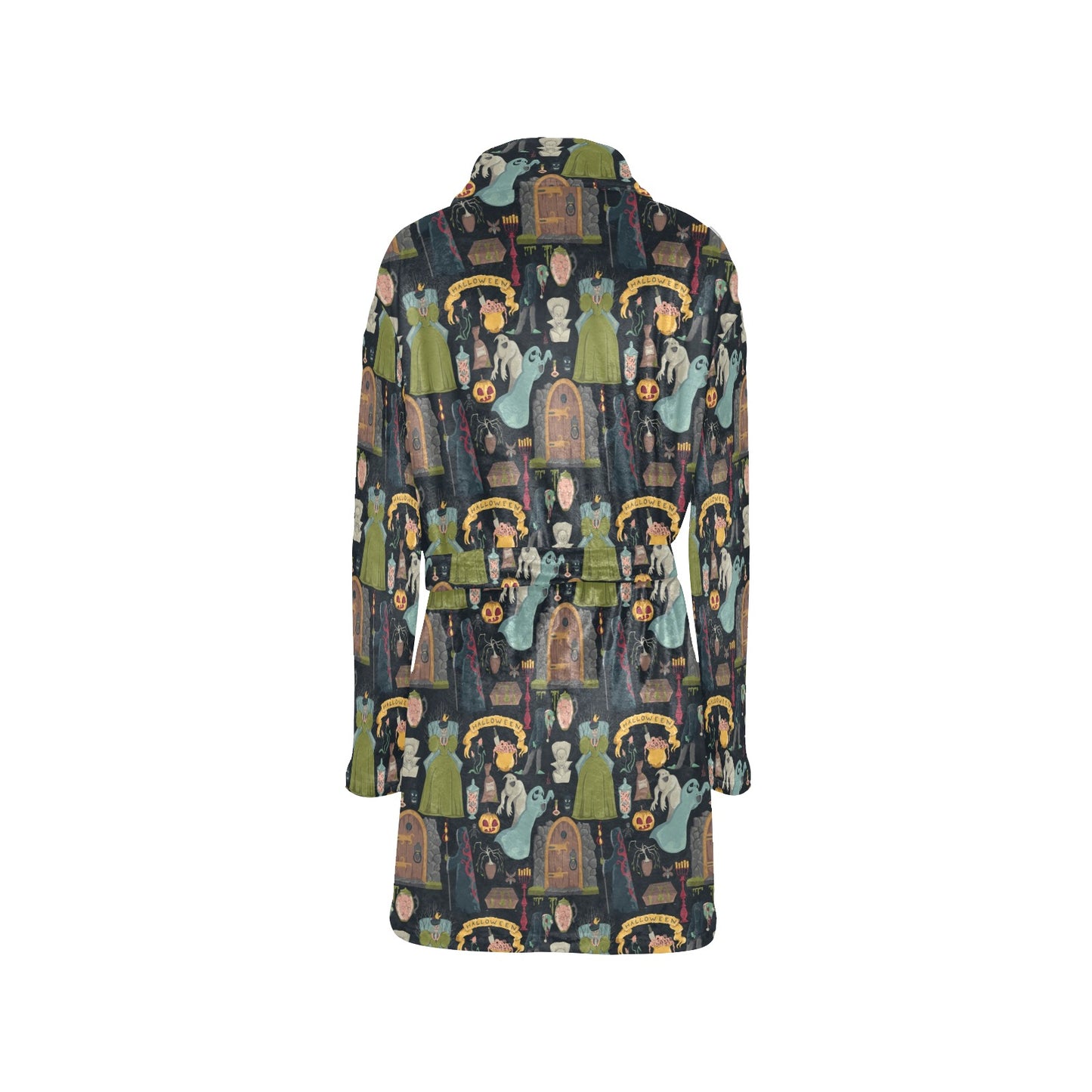 Creepy Halloween Print Design LKS304 Women's Fleece Robe