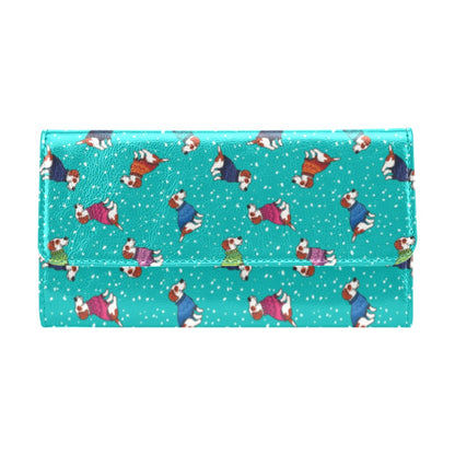 Russell Terriers Print Design LKS309 Women's Trifold Wallet