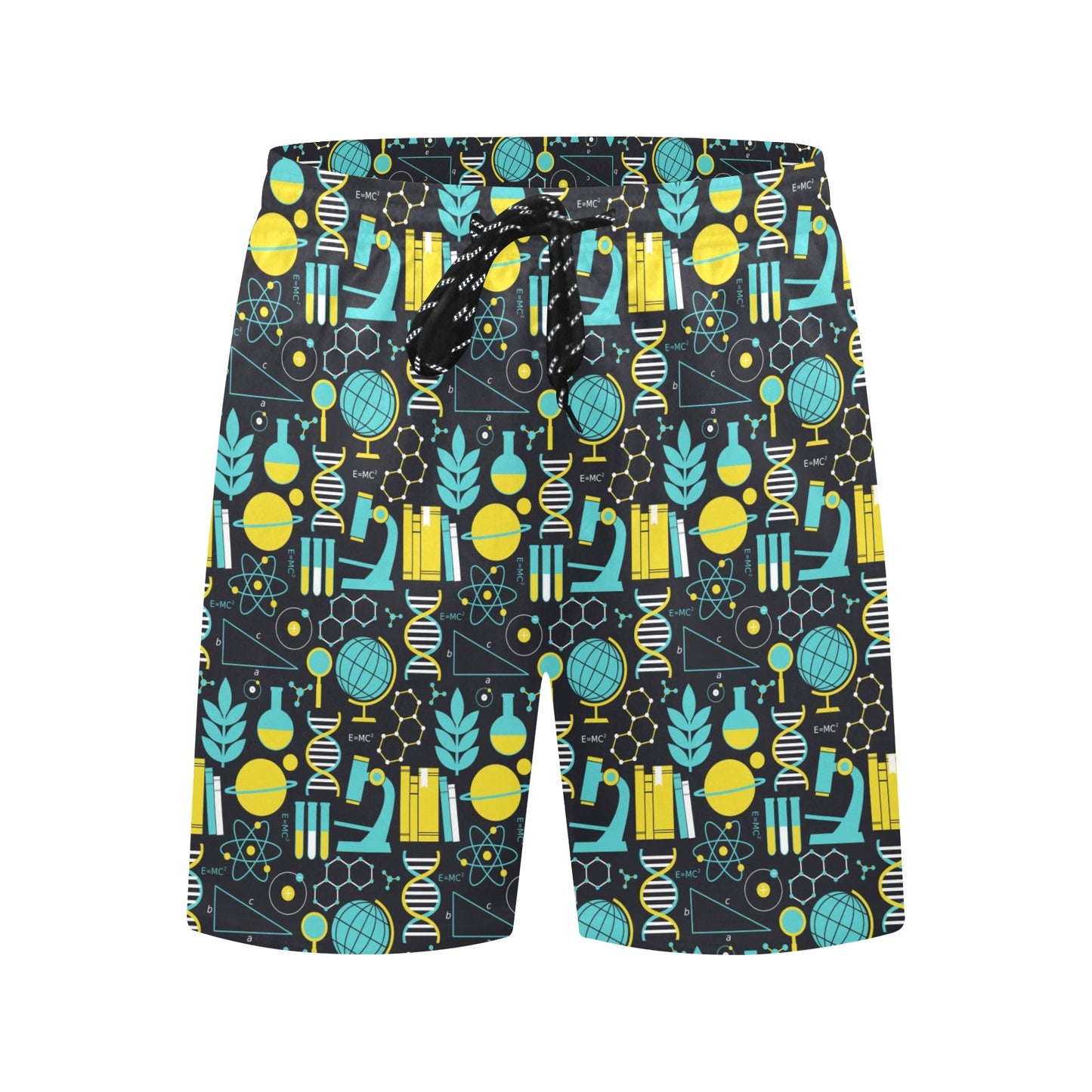 Science Print Design LKS301 Men's Swim Trunks Beach Shorts