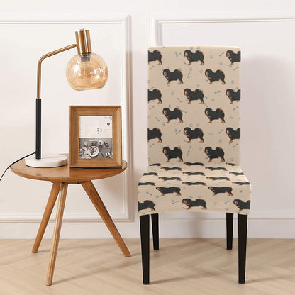 Tibetan Mastiffs Print Design LKS301 Dining Chair Slipcover