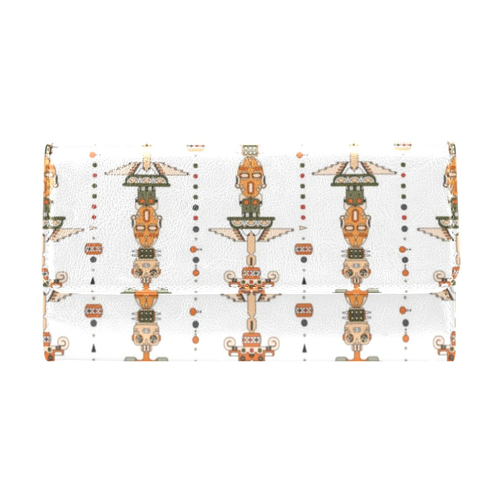 Totem Print Design LKS302 Women's Trifold Wallet