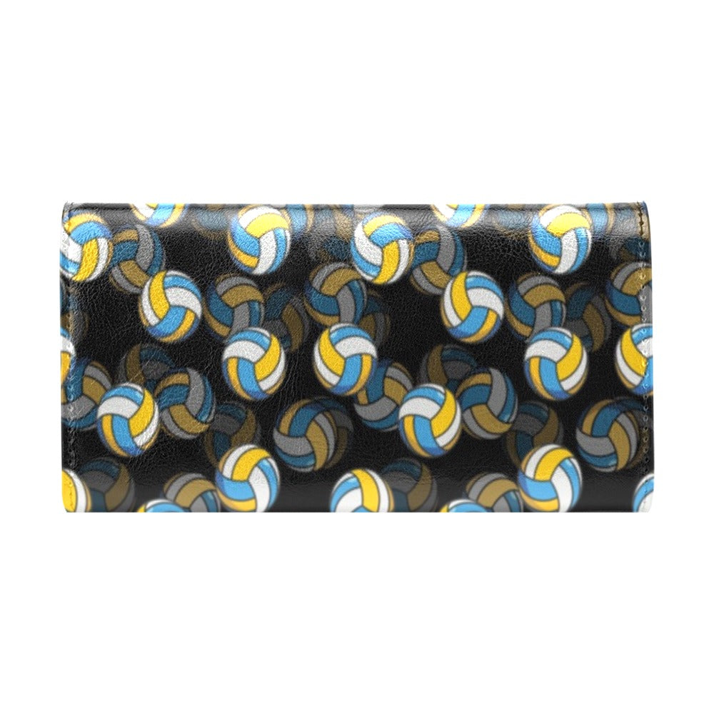 Volleyball Print Design LKS302 Women's Trifold Wallet