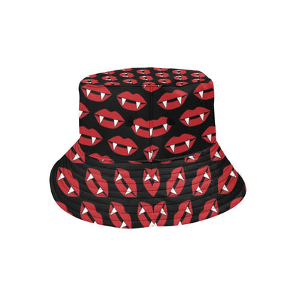 Vampire Lips Print Design LKS302 Unisex Bucket Hat
