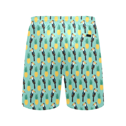 Toucan Print Design LKS301 Men's Swim Trunks Beach Shorts
