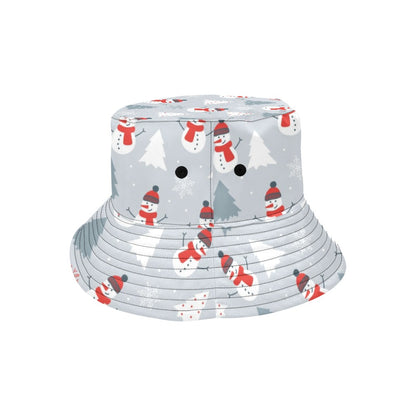 Snowman Print Design LKS302 Unisex Bucket Hat