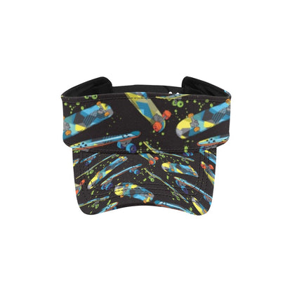 Skateboard Print Design LKS305 Unisex Sun Visor