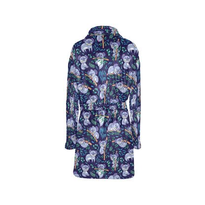 Koala Themed Design Print Women's Fleece Robe