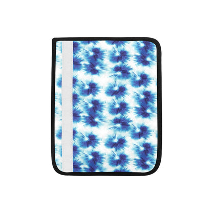 Tie Dye Blue Print Design LKS305 Car Seat Belt Cover