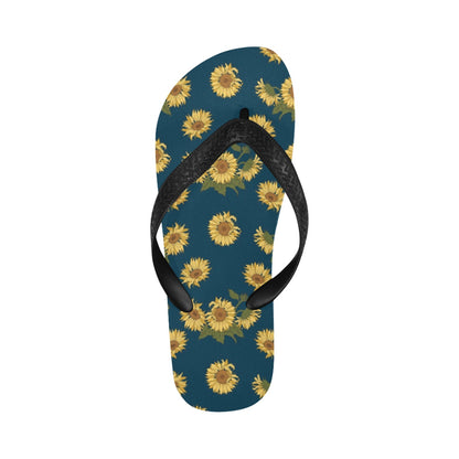 Sunflower Print Design LKS305 Flip Flops